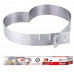 DELIZIA FORMA TORTA CUORE INOX REGOLABILE CM.14/25X5H (8pz)